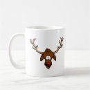 Search for cartoon reindeer mugs Xmas