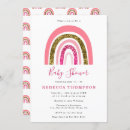 Search for pink glitter baby shower invitations Rainbow