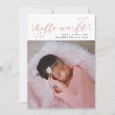 Search for hello world birth announcement cards Newborn