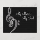 Search for music symbols postcards Treble clef