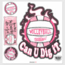 Search for girls volleyball stickers Pink
