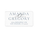 Search for self addressed labels Blue