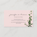 Search for plant business cards Leaves