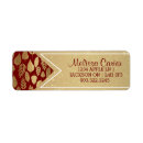 Search for gold leaf return address labels Pattern