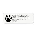 Search for black and white dog return address labels Fun