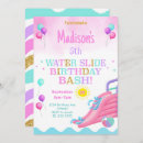 Search for waterslide birthday invitations Water slide bash