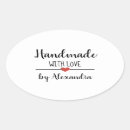 Search for white oval stickers Typography