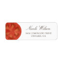 Search for tomato return address labels Watercolor