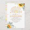 Search for sunshine and rainbows invitations Gender neutral