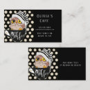 Search for at the cafe business cards Cute