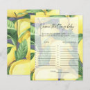 Search for lemon baby shower games Watercolor