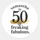 Search for 50th birthday seals envelope seals Black and gold
