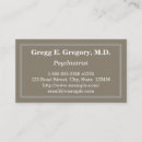 Search for psychiatrist business cards Minimalist