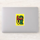 Search for peace love music stickers Reggae
