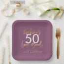 Search for purple and gold plates Birthday party