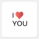 Search for i love you stickers White