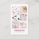 Search for photo collage business cards Pink