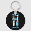 Search for diabetes awareness ribbon key rings T1d