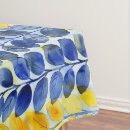 Search for blue and yellow tablecloths Watercolor