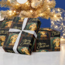 Search for nativity scene christmas wrapping paper Manger