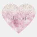 Search for romantic heart stickers Pink