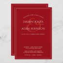 Search for crimson red wedding invitations Minimal