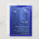 Search for fancy sweet 16 invitations Blue