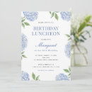 Search for blue hydrangea birthday invitations Flowers