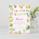 Search for pool splash invitations Pineapple