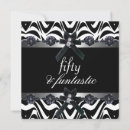 Search for silver black white 50th birthday invitations Party