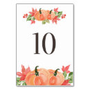 Search for pumpkins table cards Fall party