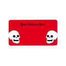 Search for red black and white return address labels Gothic