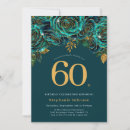 Search for emerald 60th birthday invitations Simple