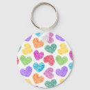 Search for multicolor hearts key rings For her