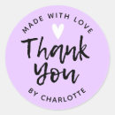 Search for lavender thank you stickers Script