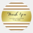 Search for brown and gold wedding stickers Thank you