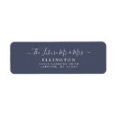 Search for navy save the date return address labels Minimalist