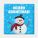 Search for happy snowman magnets Xmas