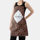 Search for bohemian aprons Monogram initial