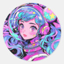 Search for retro astronaut stickers Blue