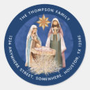 Search for jesus in the manger stickers Mary and joseph