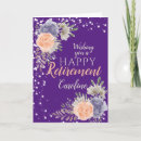 Search for floral retirement cards Watercolor