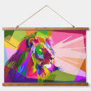 Search for geometric lion art Design
