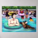 Search for swimming pool art Dogs