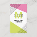 Search for shopper business cards Pink