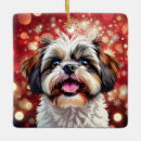 Search for shih tzu puppy christmas tree decorations Cute