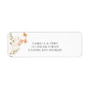 Search for modern elegant floral return address labels Boho chic