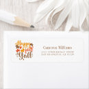 Search for autumn harvest return address labels Halloween