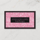Search for hot pink and black business cards Simple