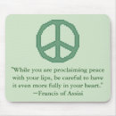 Search for assisi mousepads Peace